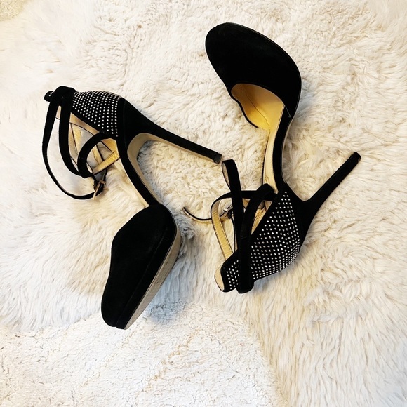 Jessica Simpson Suede Studded  Heels Size 8.5 - Picture 1 of 5
